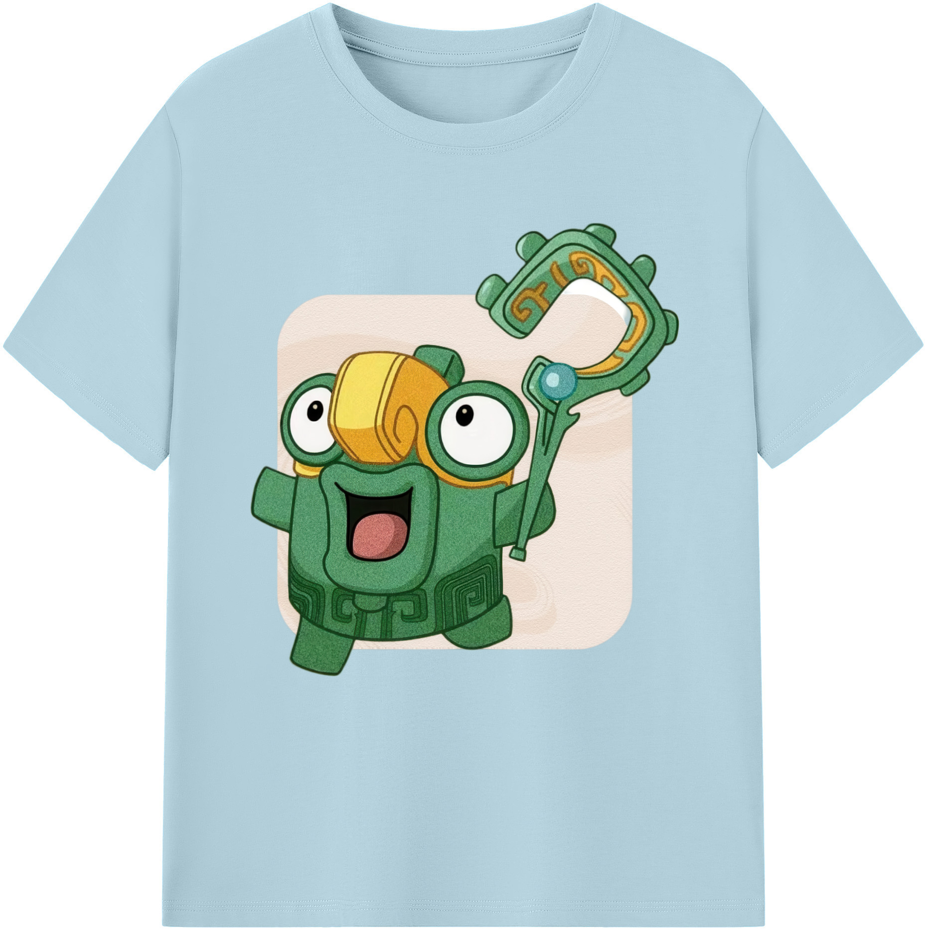 （画像用） Ne Zha 2 ナタ 魔童の大暴れ 綿100％半袖Tシャツ（フロントプリント）
